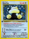 Snorlax card from 1999