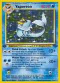 Vaporeon card from 1999