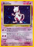 Mewtwo, card 10 of the Base Set 2 set, 2000, illustrated by Ken Sugimori