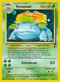 Venusaur, card 18 of the Base Set 2 set, 2000, illustrated by Mitsuhiro Arita