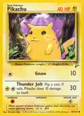 Pikachu, card 87 of the Base Set 2 set, 2000, illustrated by Mitsuhiro Arita