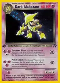 Dark Alakazam, card 1 of the Team Rocket set, 2000, illustrated by Ken Sugimori