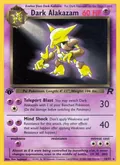 Dark Alakazam, card 18 of the Team Rocket set, 2000, illustrated by Ken Sugimori