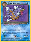 Dark Gyarados, card 25 of the Team Rocket set, 2000, illustrated by Kagemaru Himeno
