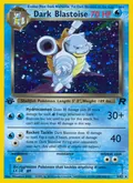 Dark Blastoise, card 3 of the Team Rocket set, 2000, illustrated by Mitsuhiro Arita