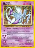 Mewtwo, card 29 of the Legendary Collection set, 2002, illustrated by Christopher Rush