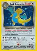 Dark Dragonite, card 5 of the Legendary Collection set, 2002, illustrated by Mitsuhiro Arita