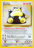 Snorlax, card 64 of the Legendary Collection set, 2002, illustrated by Ken Sugimori