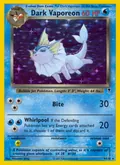 Dark Vaporeon, card 9 of the Legendary Collection set, 2002, illustrated by Mitsuhiro Arita