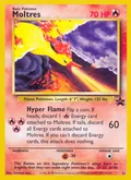 Moltres, card 21 of the Wizards Black Star Promos set, 1999, illustrated by Toshinao Aoki