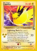 Zapdos, card 23 of the Wizards Black Star Promos set, 1999, illustrated by Toshinao Aoki