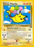 Flying Pikachu, card 25 of the Wizards Black Star Promos set, 1999, illustrated by Toshinao Aoki