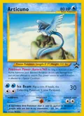 Articuno, card 48 of the Wizards Black Star Promos set, 1999, illustrated by Atsuko Nishida