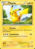 Pikachu, card 115 of the Black & White set, 2011, illustrated by Kouki Saitou