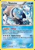 Blastoise, card 16 of the Plasma Blast set, 2013, illustrated by Satoshi Shirai