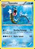 Gyarados, card 31 of the Legendary Treasures set, 2013, illustrated by hatachu