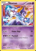 Mewtwo, card 53 of the Legendary Treasures set, 2013, illustrated by Ayaka Yoshida