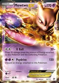 Mewtwo-EX, card 54 of the Legendary Treasures set, 2013, illustrated by Shizurow