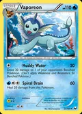 Vaporeon, card 25 of the Dark Explorers set, 2012, illustrated by Akira Komayama