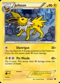 Jolteon, card 37 of the Dark Explorers set, 2012, illustrated by Sumiyoshi Kizuki