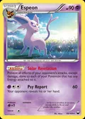 Espeon, card 48 of the Dark Explorers set, 2012, illustrated by Mizue