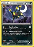 Umbreon, card 61 of the Dark Explorers set, 2012, illustrated by Kouki Saitou