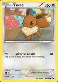 Eevee, card 83 of the Dark Explorers set, 2012, illustrated by MAHOU