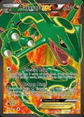 Rayquaza-EX, card 123 of the Dragons Exalted set, 2012, illustrated by 5ban Graphics