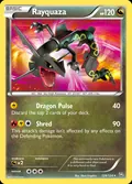 Rayquaza, card 128 of the Dragons Exalted set, 2012, illustrated by 5ban Graphics