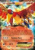 Ho-Oh-EX, card 22 of the Dragons Exalted set, 2012, illustrated by Eske Yoshinob