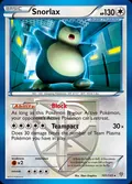Snorlax, card 101 of the Plasma Storm set, 2013, illustrated by 5ban Graphics