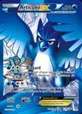 Articuno-EX, card 132 of the Plasma Storm set, 2013, illustrated by Toyste Beach