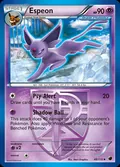 Espeon, card 48 of the Plasma Freeze set, 2013, illustrated by 5ban Graphics