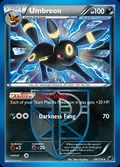 Umbreon, card 64 of the Plasma Freeze set, 2013, illustrated by 5ban Graphics