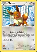 Eevee, card 90 of the Plasma Freeze set, 2013, illustrated by Toyste Beach