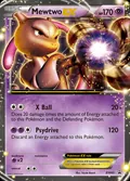Mewtwo-EX, card BW45 of the BW Black Star Promos set, 2011, illustrated by Toyste Beach