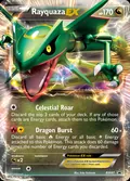 Rayquaza-EX, card BW47 of the BW Black Star Promos set, 2011, illustrated by Eske Yoshinob