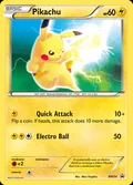 Pikachu, card BW54 of the BW Black Star Promos set, 2011, illustrated by 5ban Graphics
