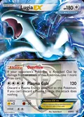 Lugia-EX, card BW83 of the BW Black Star Promos set, 2011, illustrated by Toyste Beach