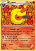 Flareon, card BW88 of the BW Black Star Promos set, 2011, illustrated by The Pokémon Company Art Team
