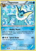 Vaporeon, card BW89 of the BW Black Star Promos set, 2011, illustrated by The Pokémon Company Art Team