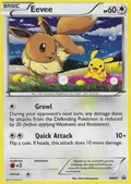Eevee, card BW97 of the BW Black Star Promos set, 2011, illustrated by Akira Komayama