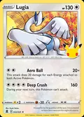 Lugia, card 22 of the Celebrations set, 2021, illustrated by Kouki Saitou