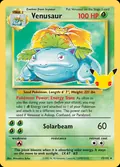 Venusaur, card 15 of the Celebrations: Classic Collection set, 2021, illustrated by Mitsuhiro Arita