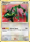 Rayquaza, card 20 of the Call of Legends set, 2011, illustrated by Ryo Ueda