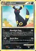 Umbreon, card 22 of the Call of Legends set, 2011, illustrated by Mitsuhiro Arita