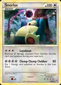 Snorlax, card 33 of the Call of Legends set, 2011, illustrated by Kent Kanetsuna