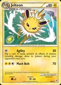 Jolteon, card 45 of the Call of Legends set, 2011, illustrated by Shin Nagasawa