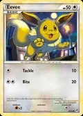 Eevee, card 56 of the Call of Legends set, 2011, illustrated by Akira Komayama
