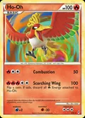 Ho-Oh, card 9 of the Call of Legends set, 2011, illustrated by Ryo Ueda